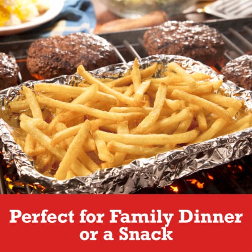 Ore-Ida Golden Shoestrings French Fries Fried Frozen Potatoes Perspective: left