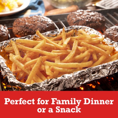 Ore-Ida Homestyle Fries Seasoned Potatoes with Skins, Bag Perspective: left