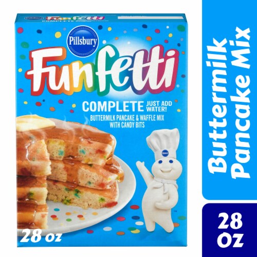 Pillsbury Funfetti Complete Buttermilk Waffle and Pancake Mix Perspective: left