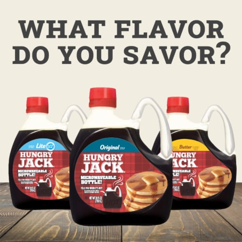 Hungry Jack Butter Syrup Perspective: left