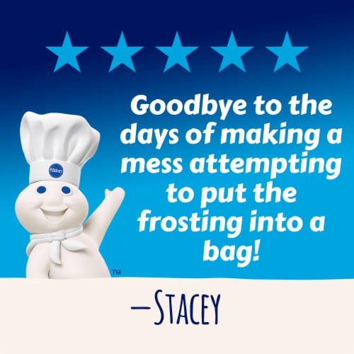 Pillsbury Vanilla Frosting Filled Pastry Bag Perspective: left