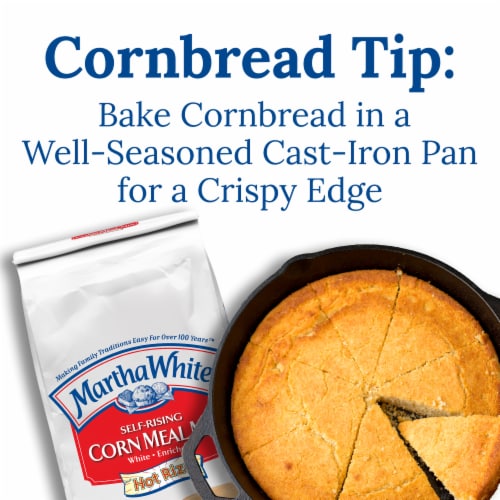 Martha White Self Rising Corn Meal Mix with Hot Rize Perspective: left