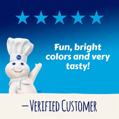 Pillsbury Funfetti Stars and Stripes Vanilla Frosting Perspective: left
