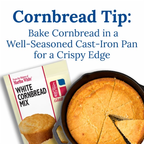 Martha White Gladiola White Cornbread Mix, 6 Oz Pouch Perspective: left