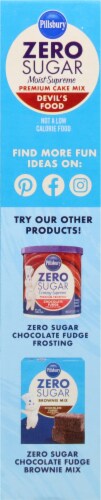 Pillsbury Zero Sugar Moist Supreme® Devil's Food Premium Cake Mix Perspective: left
