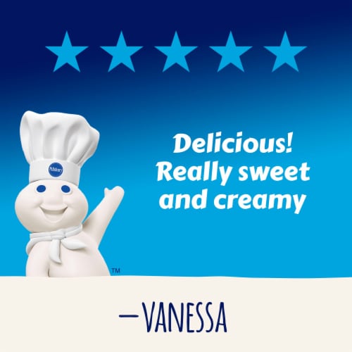 Pillsbury Creamy Supreme Cream Cheese Frosting Perspective: left