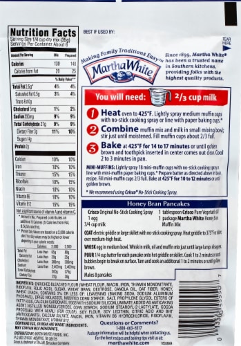 Martha White Honey Bran Muffin Mix Perspective: left