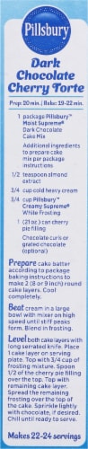 Pillsbury Moist Supreme Premium Dark Chocolate Cake Mix Perspective: left