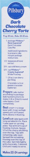 Pillsbury Moist Supreme Premium Dark Chocolate Cake Mix Perspective: left