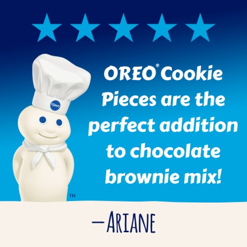 Pillsbury Funfetti Premium Brownie Mix with OREO Cookie Pieces Perspective: left