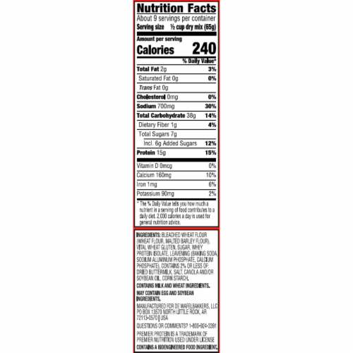 Premier Protein® Buttermilk Complete Pancake Mix Perspective: left