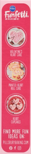 Pillsbury Funfetti® Valentine's Cake Mix with Candy Bits Perspective: left