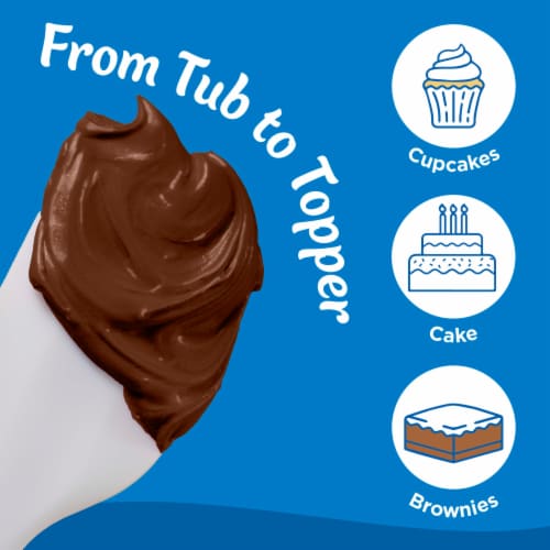 Pillsbury Creamy Supreme Milk Chocolate Frosting Perspective: left
