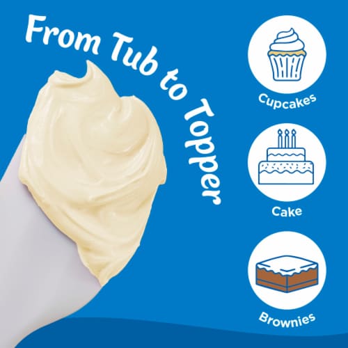 Pillsbury Creamy Supreme Cream Cheese Frosting Perspective: left