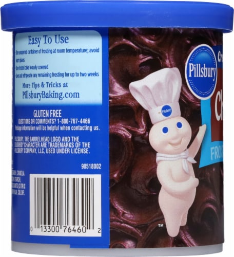 Pillsbury Creamy Supreme Chocolate Frosting Perspective: left