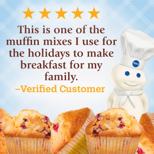 Pillsbury Cranberry Quick Bread and Muffin Mix Perspective: left