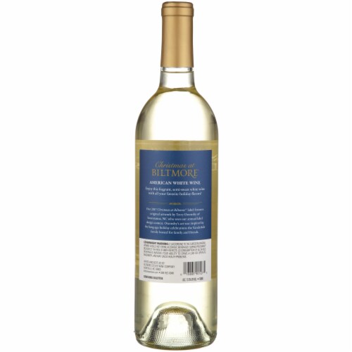 Biltmore Estate Christmas At Biltmore White Blend Limited Release White Wine Perspective: left