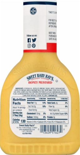 Sweet Baby Ray's Honey Mustard Dipping Sauce Perspective: left