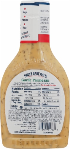 Sweet Baby Ray's Garlic Parmesan Sauce & Marinade Perspective: left