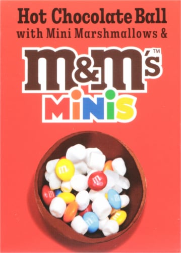 M&M's™ Minis Holiday Hot Chocolate Ball Perspective: left