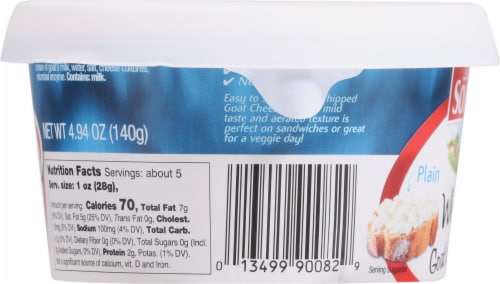 Soignon Plain Whipped Goat's Milk Cheese Perspective: left