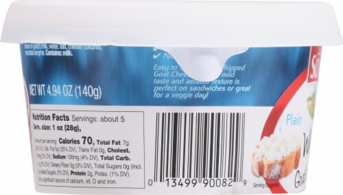 Soignon Plain Whipped Goat's Milk Cheese Perspective: left