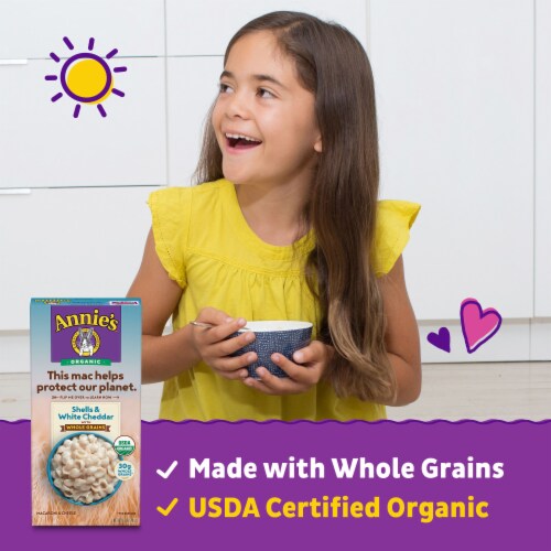 Annie's™ Organic Shells & White Cheddar with Whole Grains Mac N Cheese Dinner Perspective: left