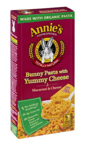 Annie's Organic Bunny Pasta and Cheese Perspective: left