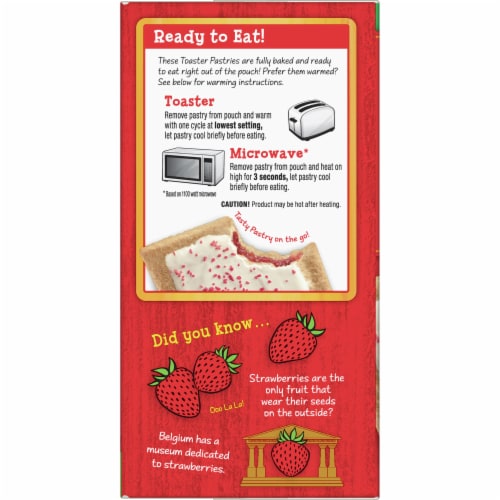 Annie's Organic Strawberry Toaster Pastries with Frosting 6 Count Perspective: left