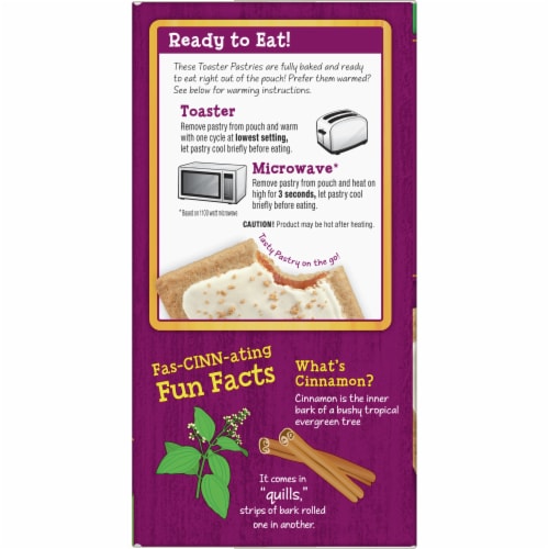 Annie's Organic Brown Sugar Cinnamon Toaster Pastries with Frosting 6 Count Perspective: left