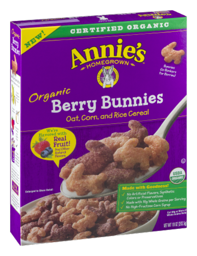Annie's Organic Berry Bunnies Cereal Perspective: left