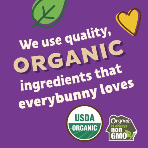 Annie's™ Organic Baked Bunny Birthday Cake Flavored Grahams Snacks Perspective: left