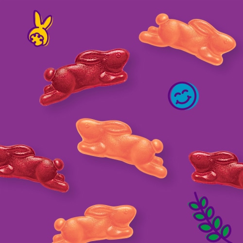 Annie's Organic Summer Strawberry Gluten Free Bunny Fruit Snacks Perspective: left