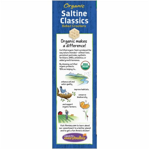 Annie's™ Organic Classics Baked Saltine Crackers Perspective: left