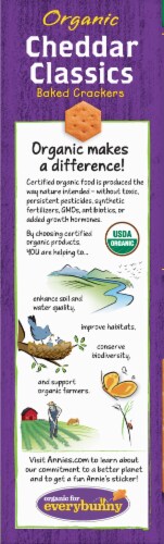 Annie's™ Organic Cheddar Classics Baked Crackers Perspective: left