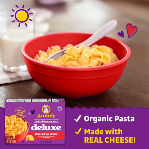 Annie's Deluxe Macaroni & Four Cheese Mac N Cheese Perspective: left