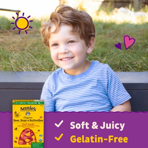 Annie’s Organic Bees Bugs & Butterflies Fruit Kid Snack Perspective: left