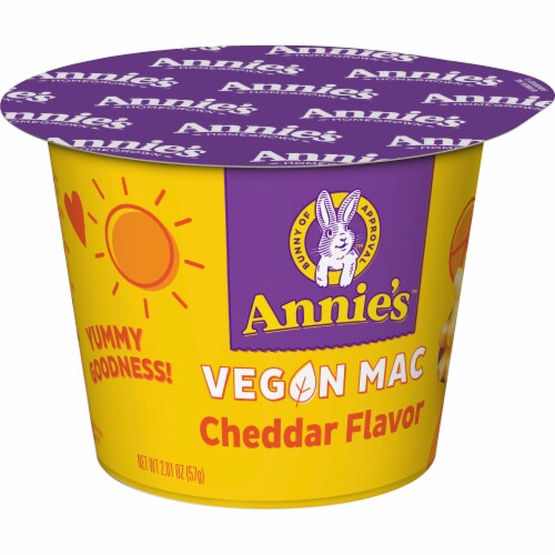 Annie’s Vegan Cheddar Flavor Mac N Cheese Alternative Perspective: left