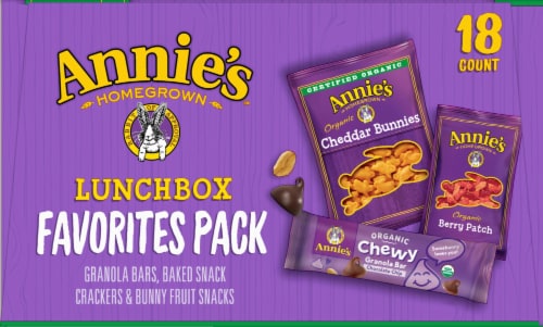 Annie's Organic Lunchbox Favorites Snack Variety Pack Perspective: left