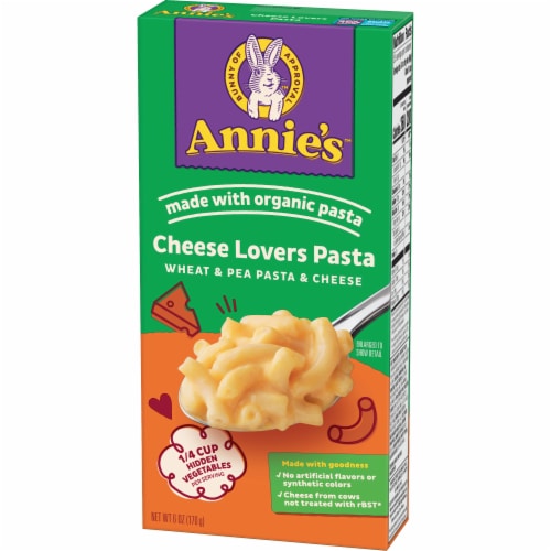 Annie’s Cheese Lovers Mac N Cheese Macaroni And Cheese Dinner Perspective: left