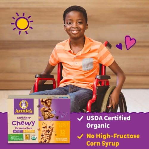 Annie's Organic Chewy Granola Bars Variety Pack Perspective: left