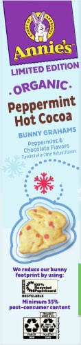 Annie's Organic Peppermint Hot Cocoa Bunny Grahams Perspective: left