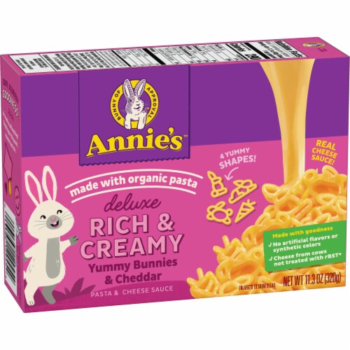 Annie's™ Deluxe Rich & Creamy Yummy Bunnies & Cheddar Mac N Cheese Perspective: left