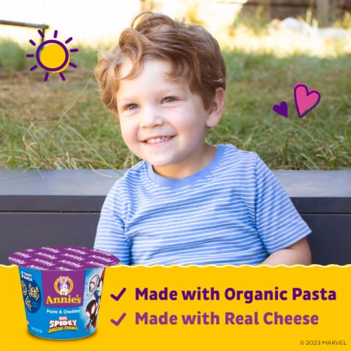 Annie's™ Marvel Spidey and His Amazing Friends Pasta & Cheddar Mac N Cheese Cups Perspective: left