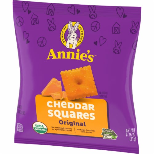 Annie's(tm) Homegrown Organic Cheddar Squares Perspective: left