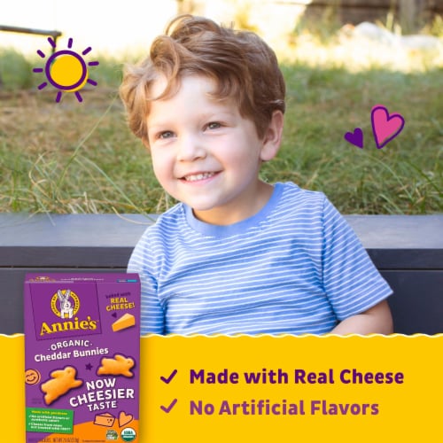 Annie's™ Organic Cheddar Bunnies Baked Snack Crackers Perspective: left