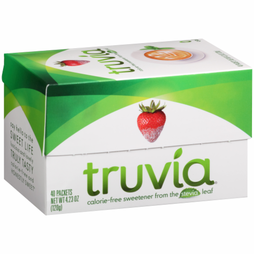 Truvia Natural Sweetener Packets Perspective: left