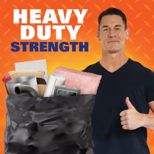 Hefty® 45 Gal. Contractor Black Trash Bags Perspective: left