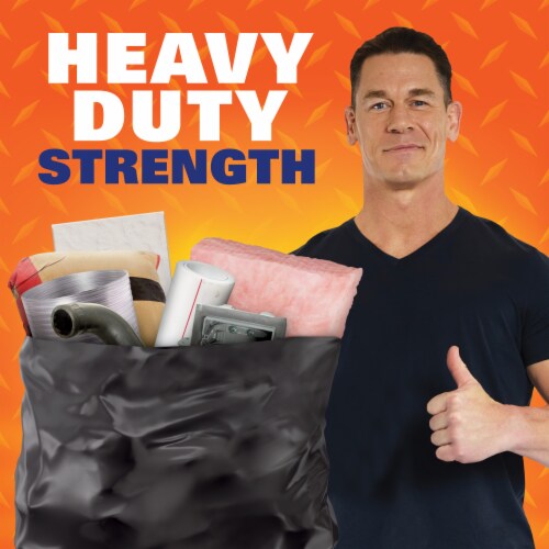 Hefty® 45 Gal. Contractor Black Trash Bags Perspective: left