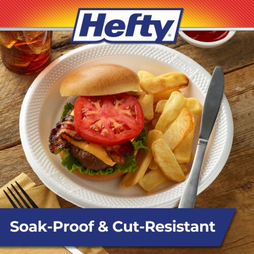 Hefty® Deluxe™ Extra Strong & Deep Plates Perspective: left